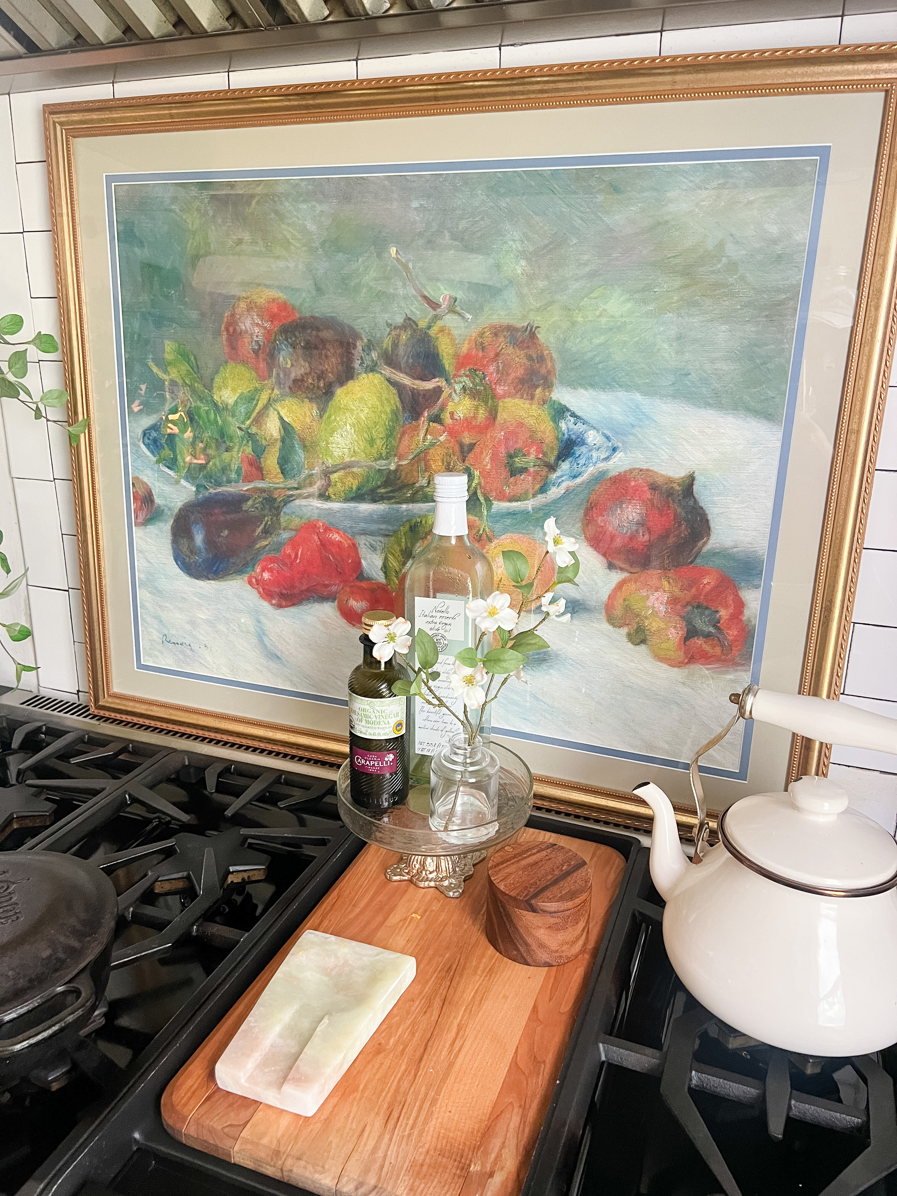 Mistakes That Hurt Your Art Business: A framed art print in a kitchen