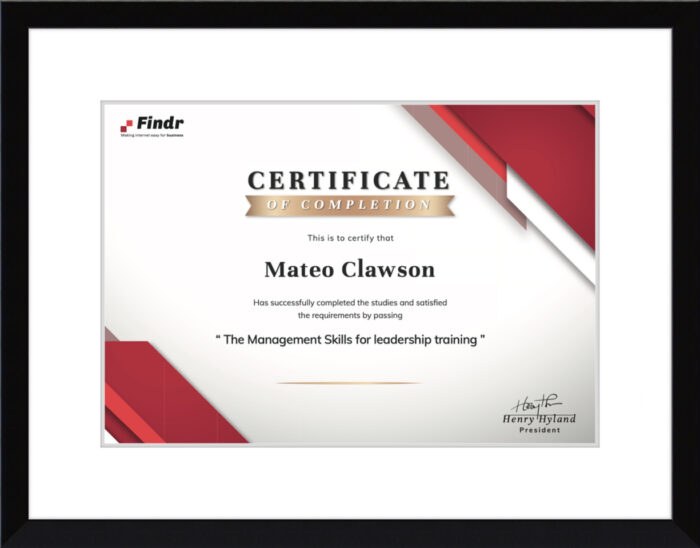 Certificate Frames 101: Modern framed certificate