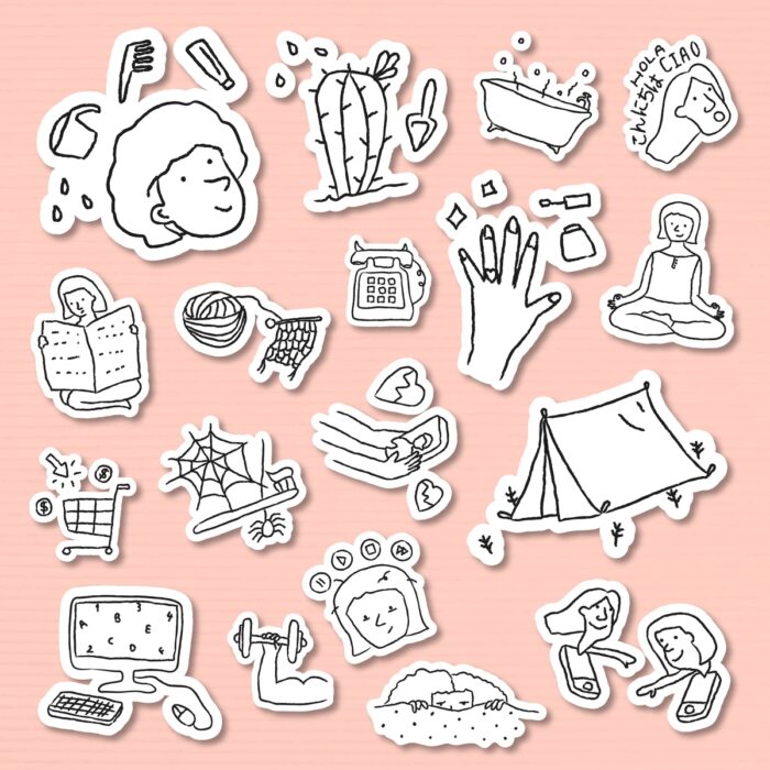 Sticker Art: Creative Ways To Showcase Your Favorite Stickers - Activities at home doodle style stickers