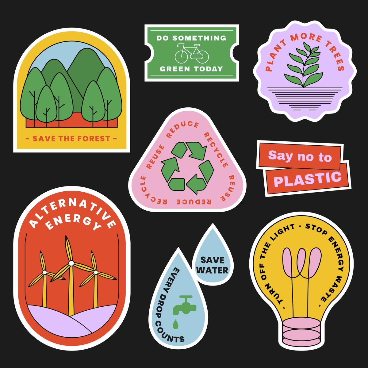 Sticker Art: Creative Ways To Showcase Your Favorite Stickers - Environmental awareness stickers