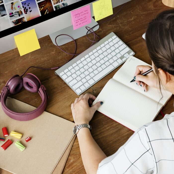 Ecommerce Tools: A woman working on her computer