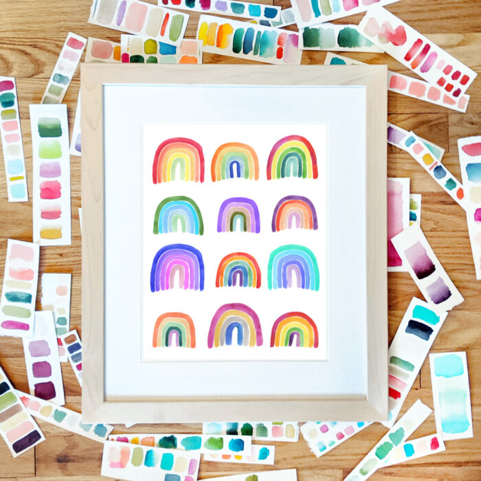 Colorful Picture Frames: Rainbow art 