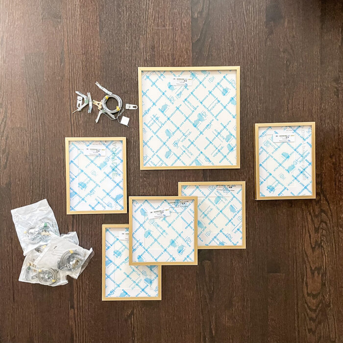 Opening a Frame It Easy order: Frames and Hanging Hardware Kits