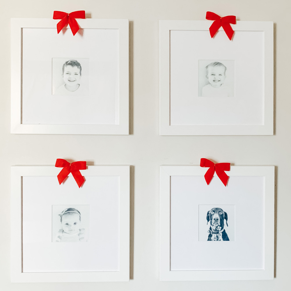 The Perfect Baby Picture Frames: framed photos of kids and dog