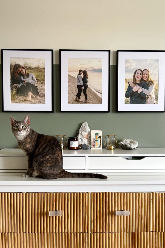 Framing Photography: Framed photos of a couple at sunset 