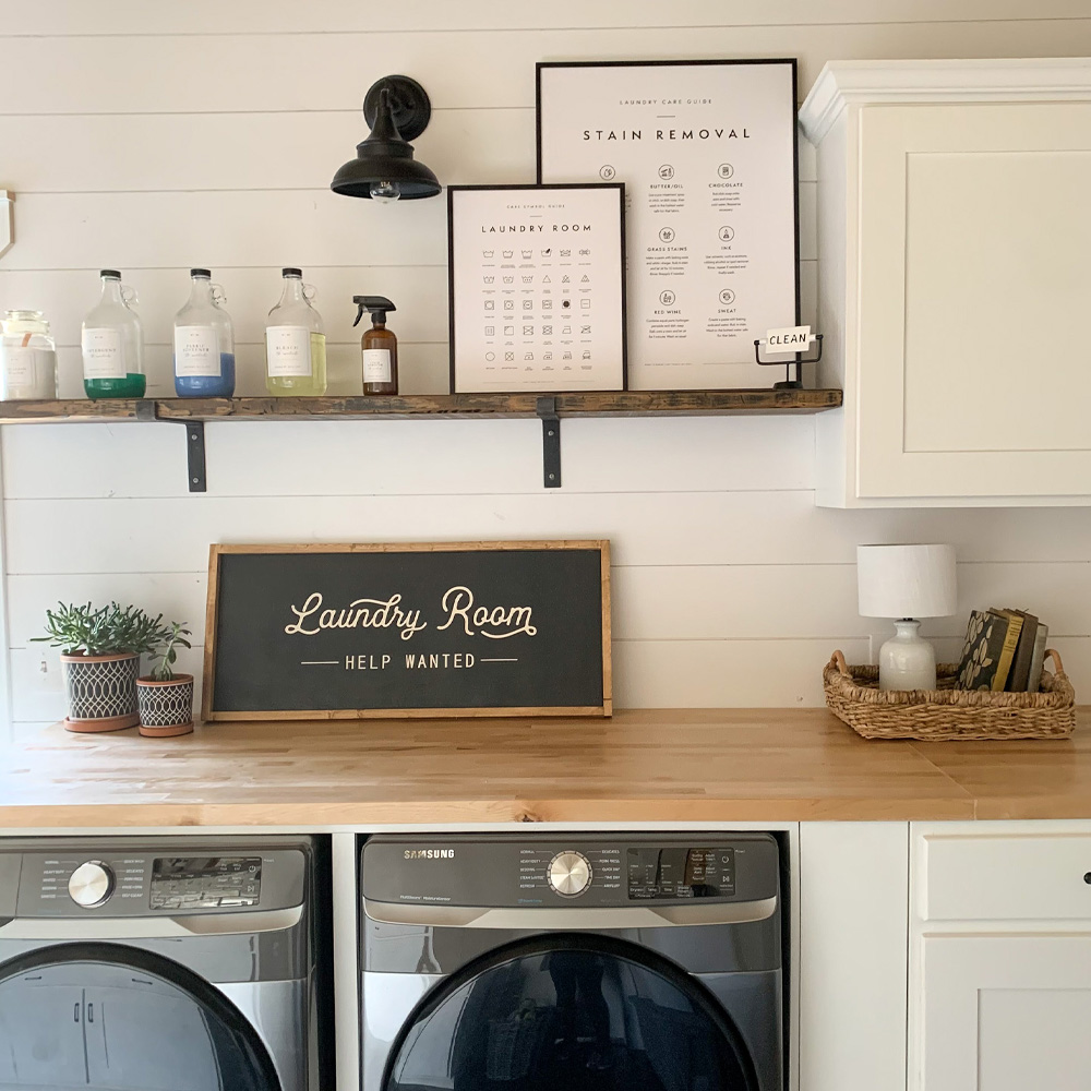 Picture Frame Ideas: Laundry Room