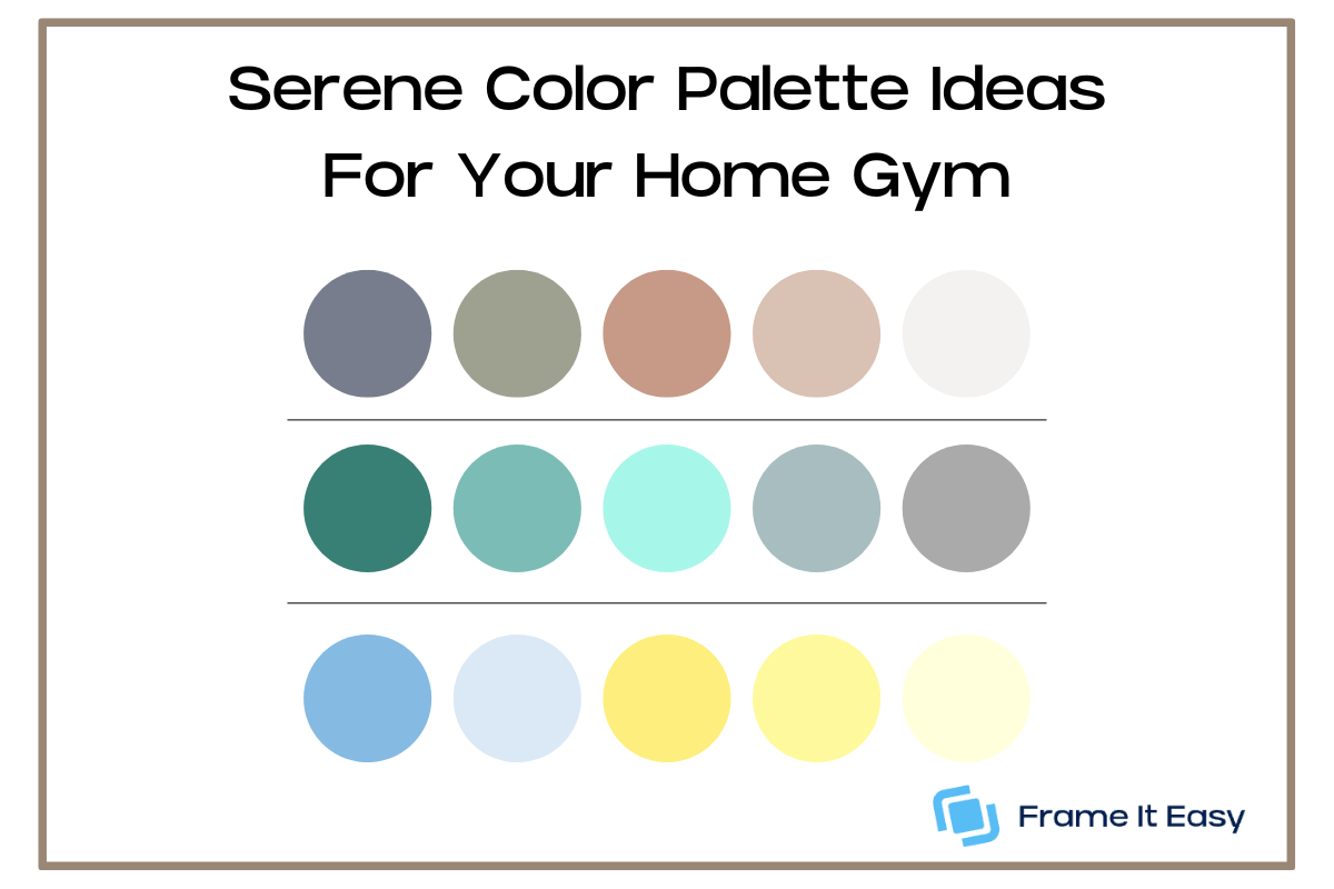 Serene Color Palette For Home Gym