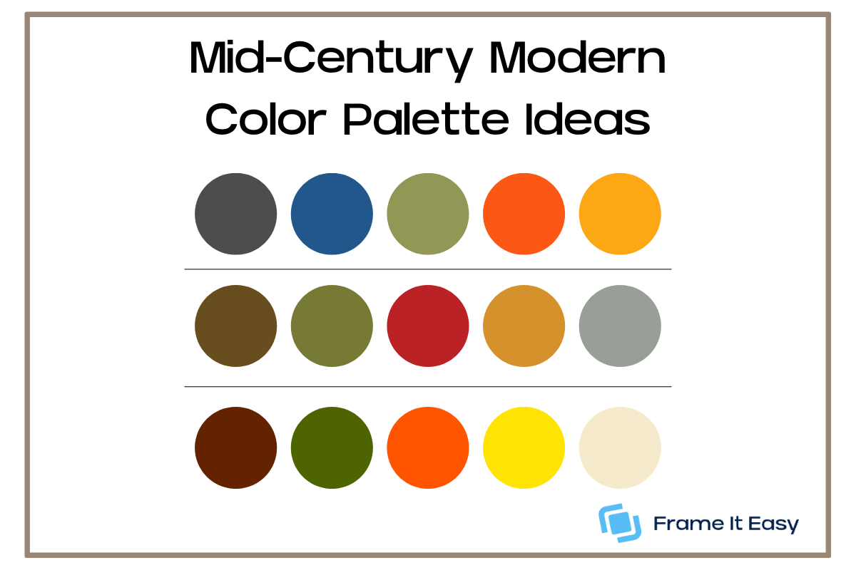 Mid-Century Modern Color Palette Ideas 