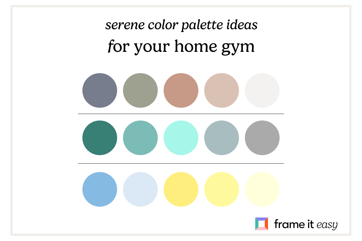 Get Creative & Get Fit: Home Gym Decor Ideas 5 Serene Color Palette