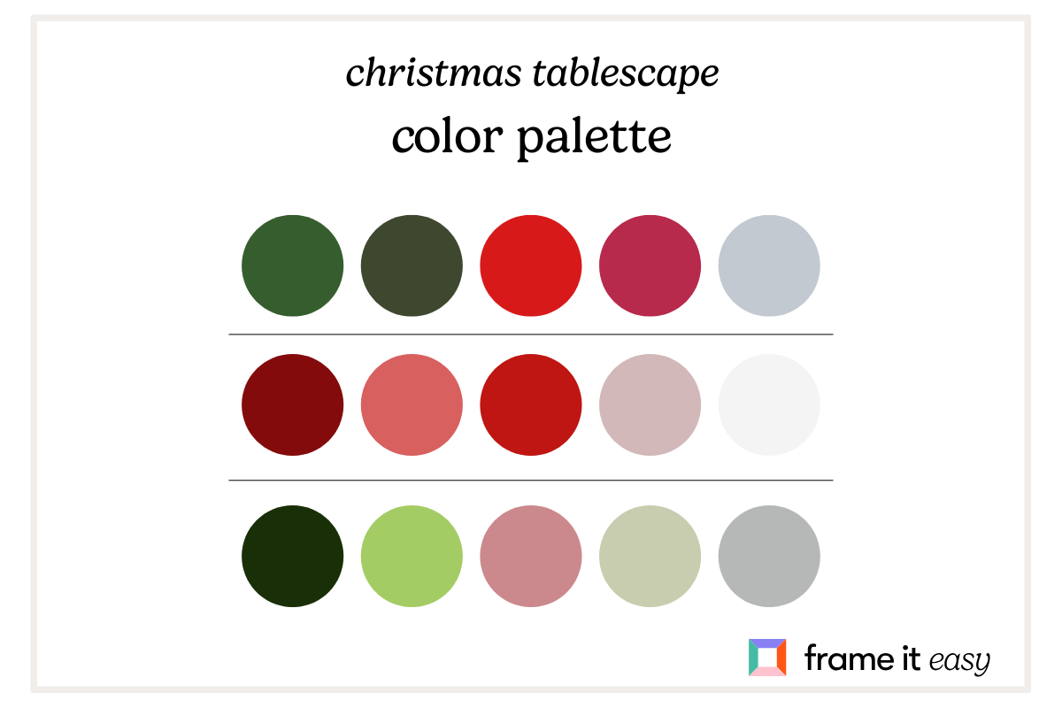 Create A Stunning Holiday Tablescape: 7 Ideas for a Festive Tabletop 4 christmas color palette