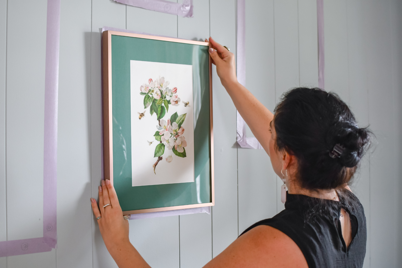metallic picture frames