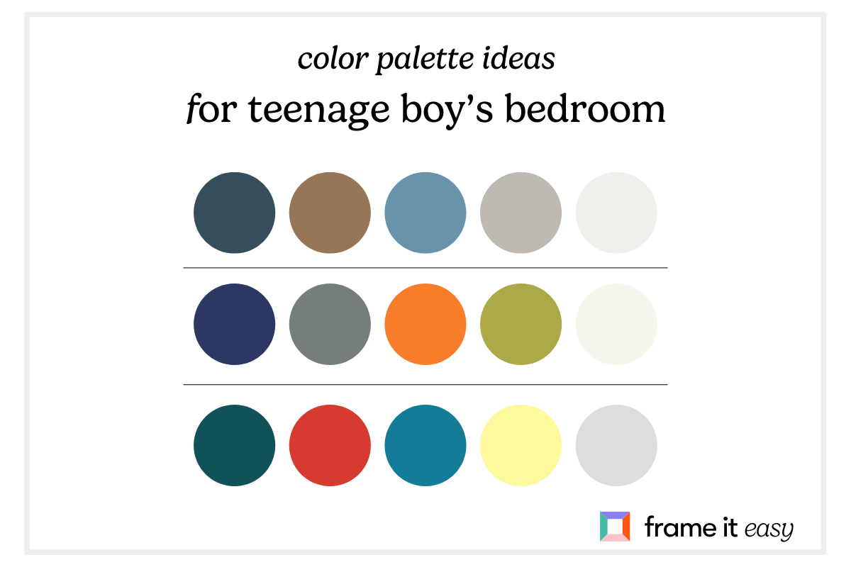 Teenage Bedroom Decor: 5 Fun Ideas to Revamp a Teen’s Room with Style 8 teenage boy's room color palette