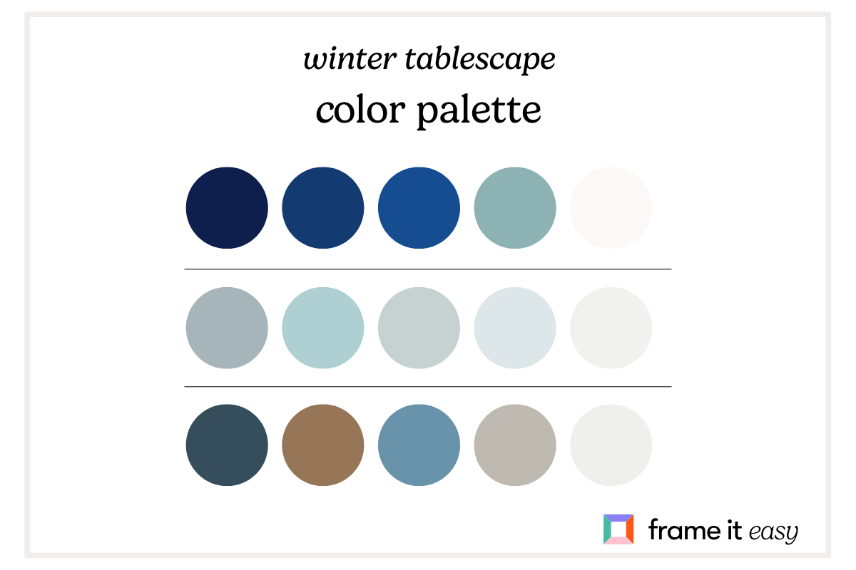 Create A Stunning Holiday Tablescape: 7 Ideas for a Festive Tabletop 6 winter tablescape color palette 1