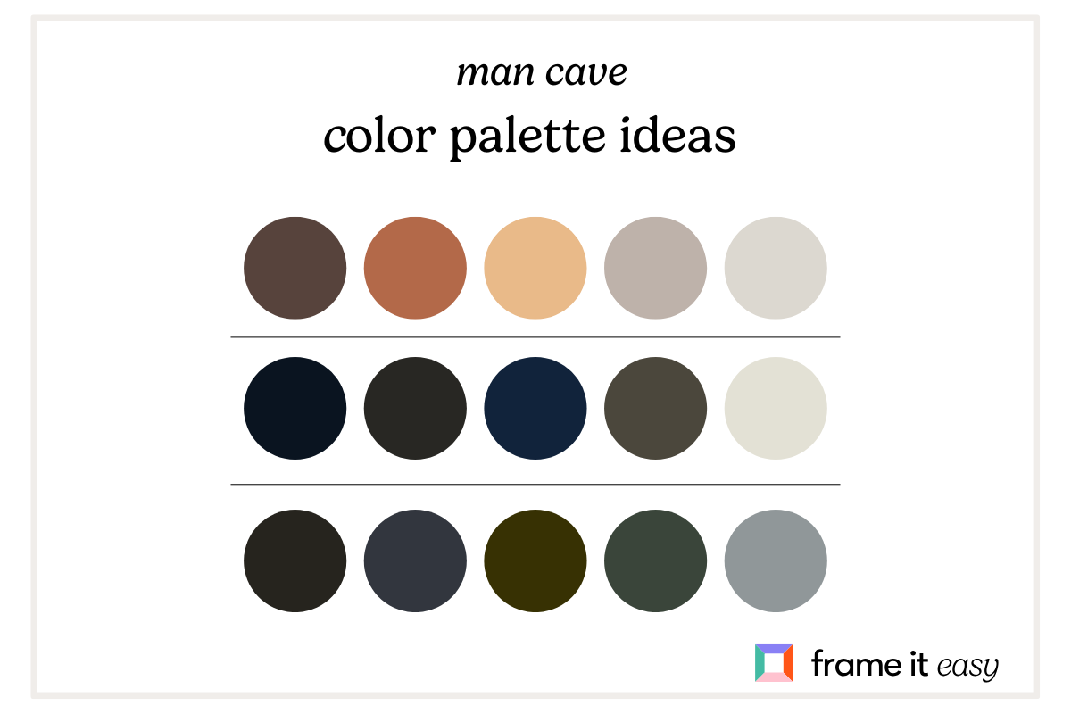 The Ultimate Guide To Man Cave Decor 2 man cave color palette ideas