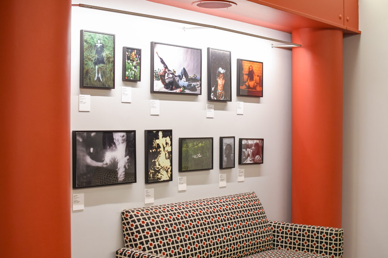 custom framed student art gallery wall