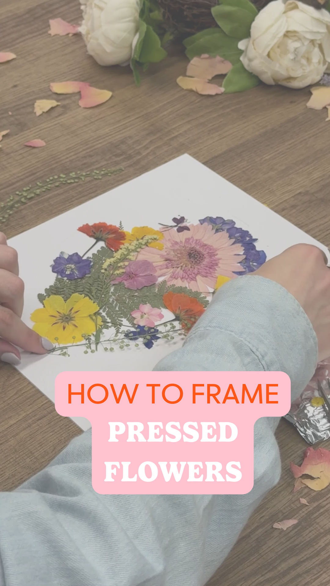 framed pressed flowers