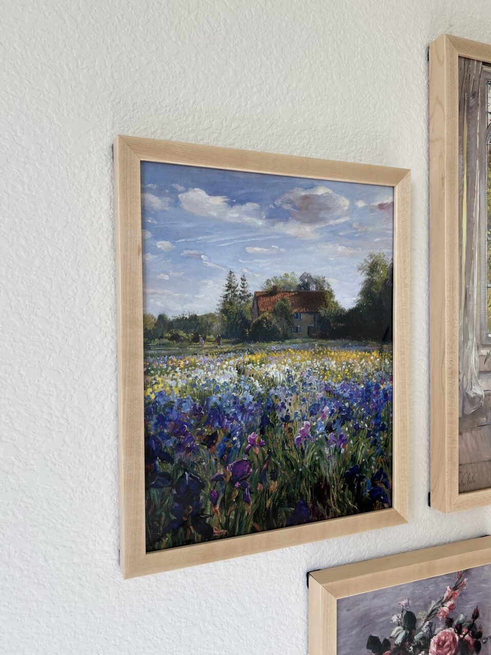 Monet in a wood frame