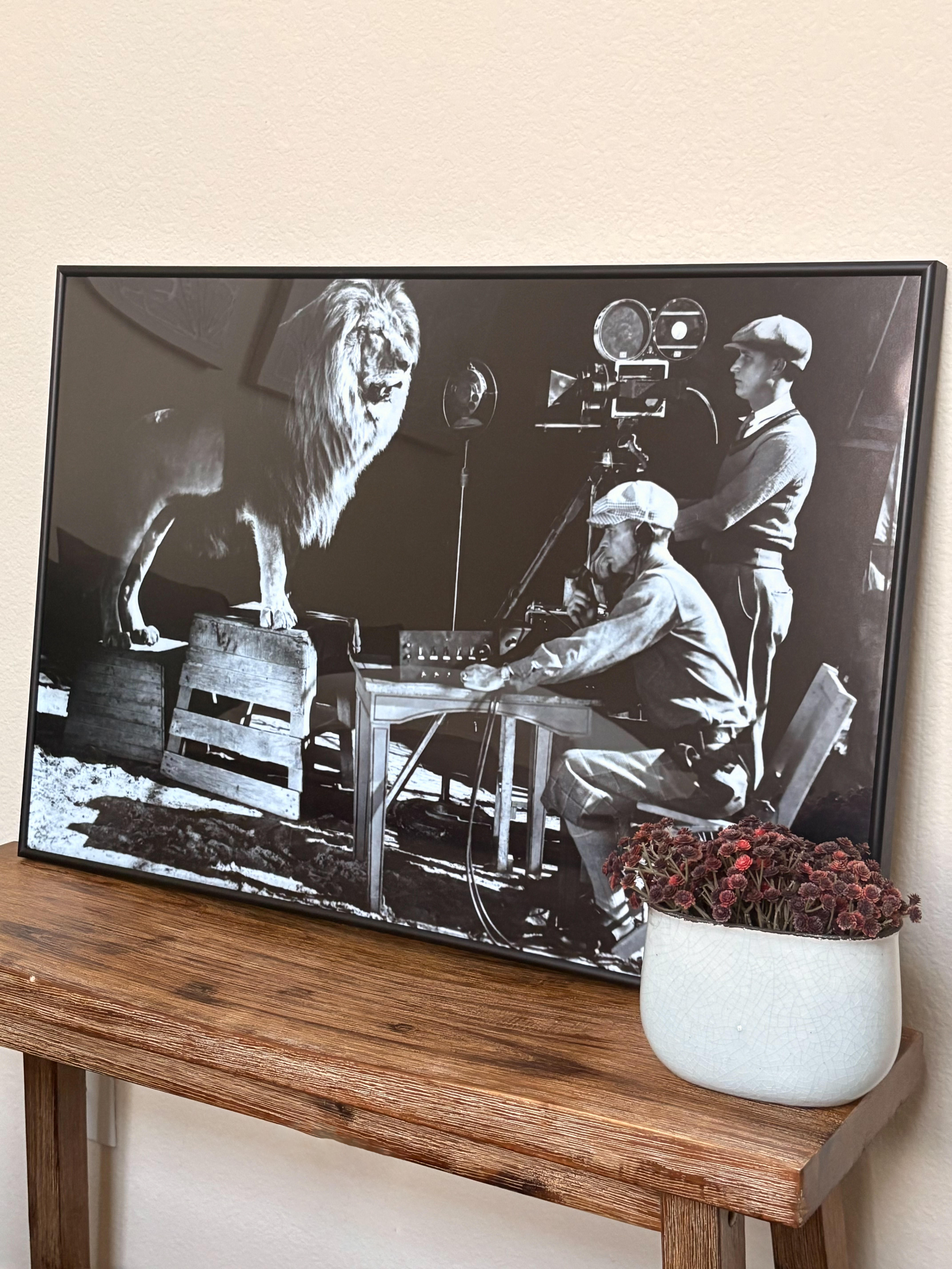 framed movie poster