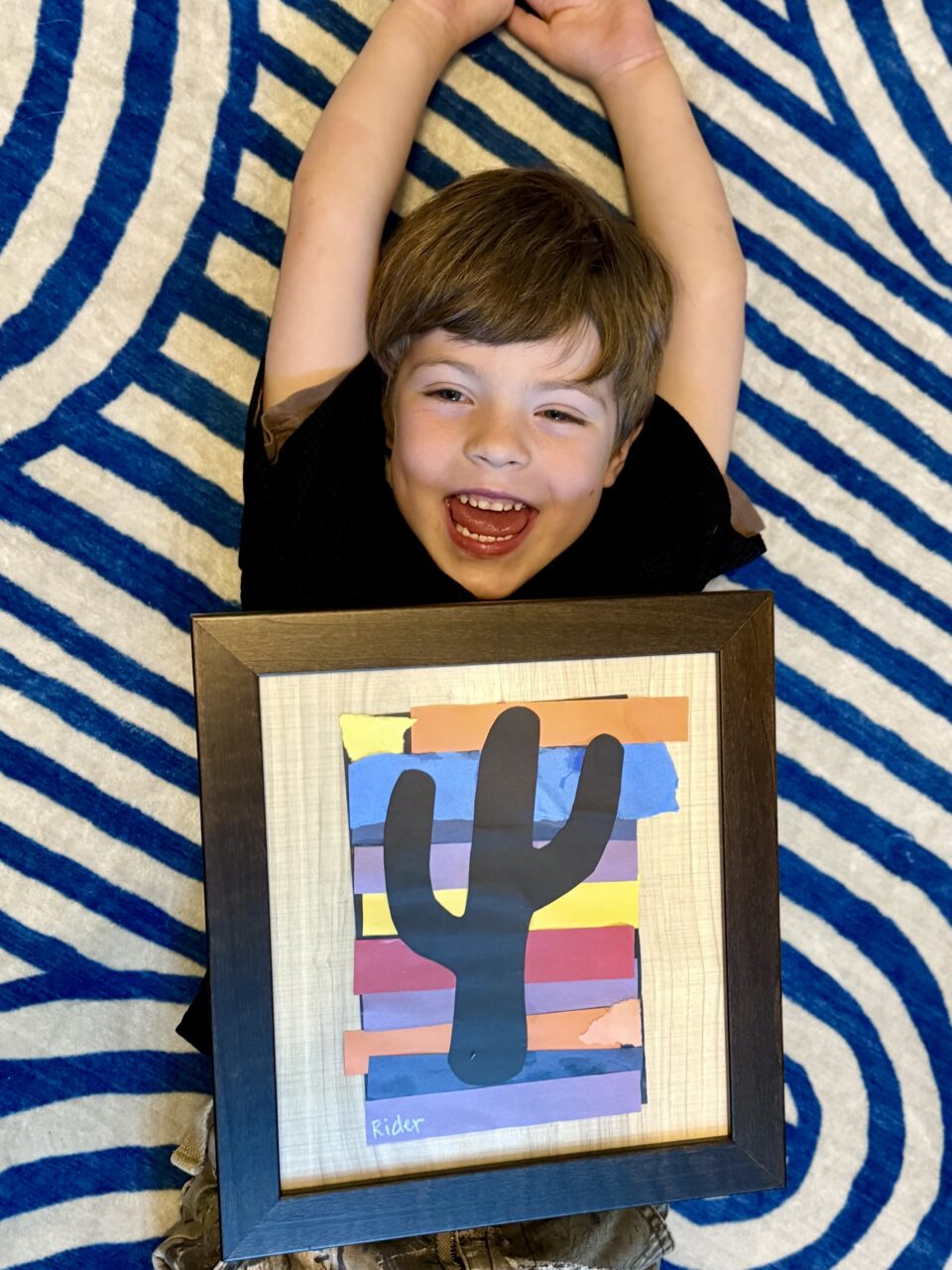 Picture Frame Gifts by Budget: Thoughtful Ideas for Every Price Point 1 kid's art framed in a rustic picture frame