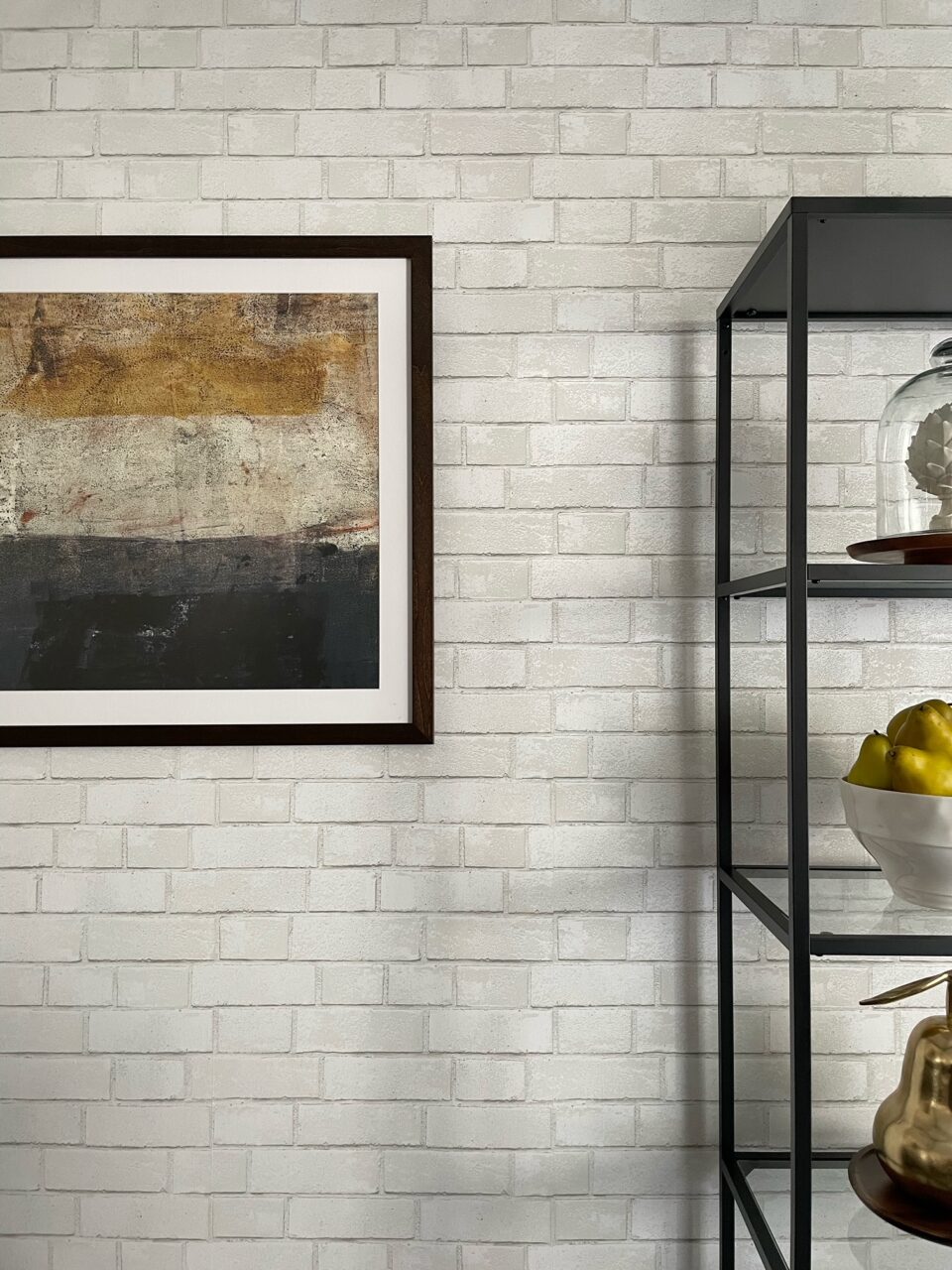 How to Hang a Picture Frame on a Brick Wall 10 picture frame hung on a brick wall