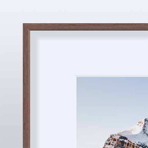 How to Hang a Picture Frame on a Brick Wall 6 Thin wood picture frame