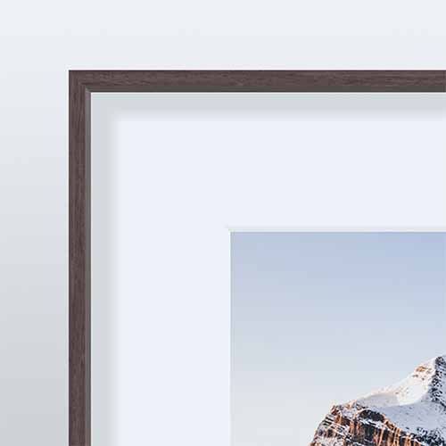 How to Hang a Picture Frame on a Brick Wall 7 Thin wood picture frame