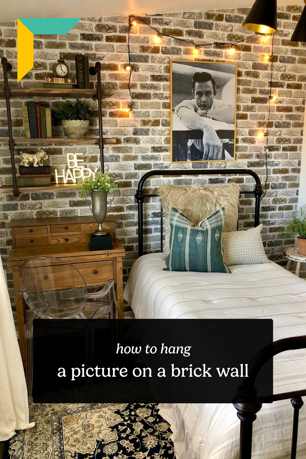 Learn How To Hang A Picture Frame On A Brick Wall