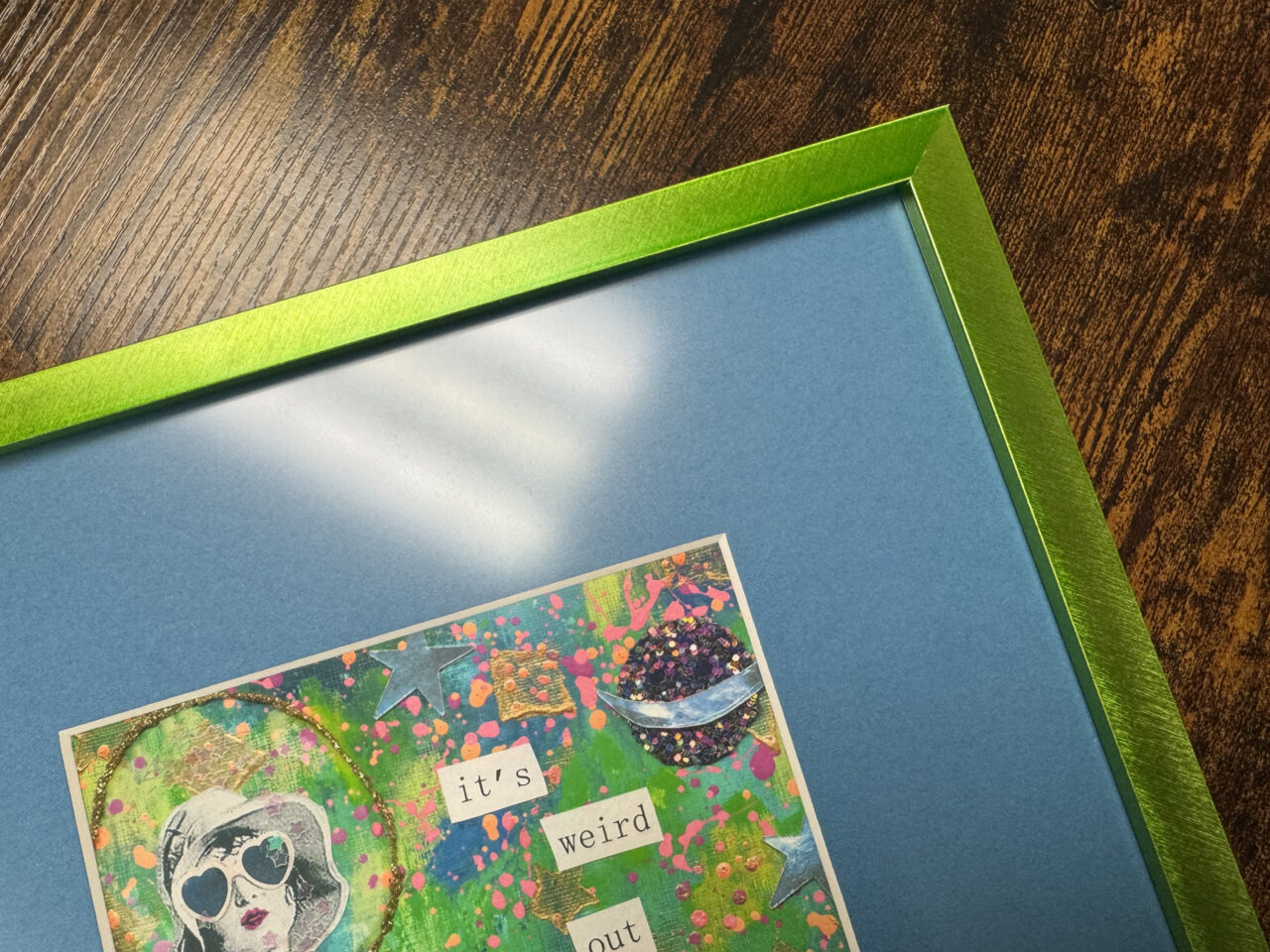 Color Confidence: Framing Beyond Black and White 12 green picture frame with colorful matboard