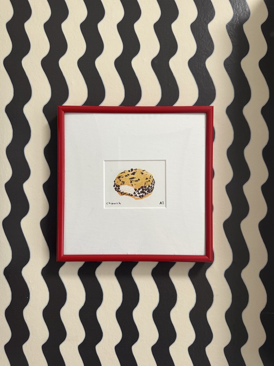 Color Confidence: Framing Beyond Black and White 9 fun art with red picture frame