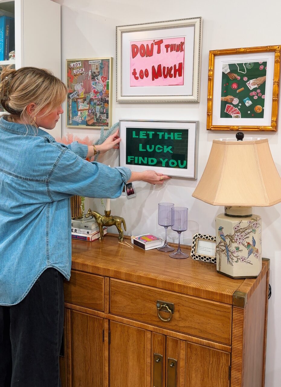 Single Mat vs Double Mat: Which Is Right For My Artwork? 2 gallery wall of fun art prints