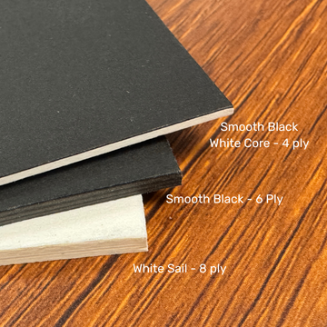 Single Mat vs Double Mat: Which Is Right For My Artwork? 12 matboard ply comparison: 4-ply, 6-ply, 8-ply