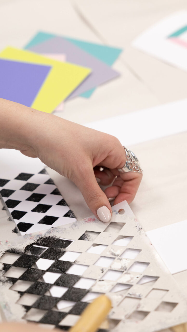 DIY Matboard Ideas: Crafty and Creative Ways to Decorate Matting 5 stenciling a matboard for a fun DIY project