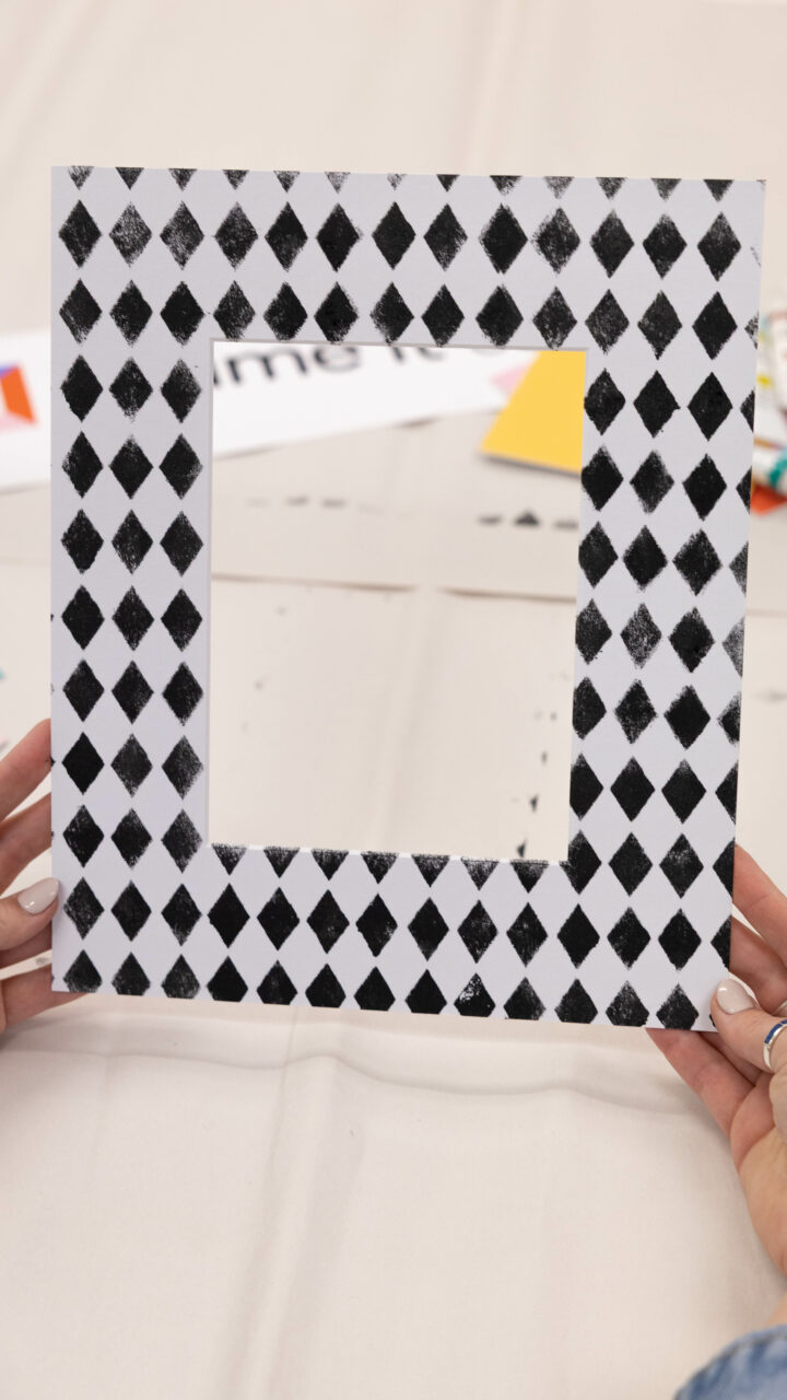 DIY Matboard Ideas: Crafty and Creative Ways to Decorate Matting 6 stenciling a matboard for a fun DIY project
