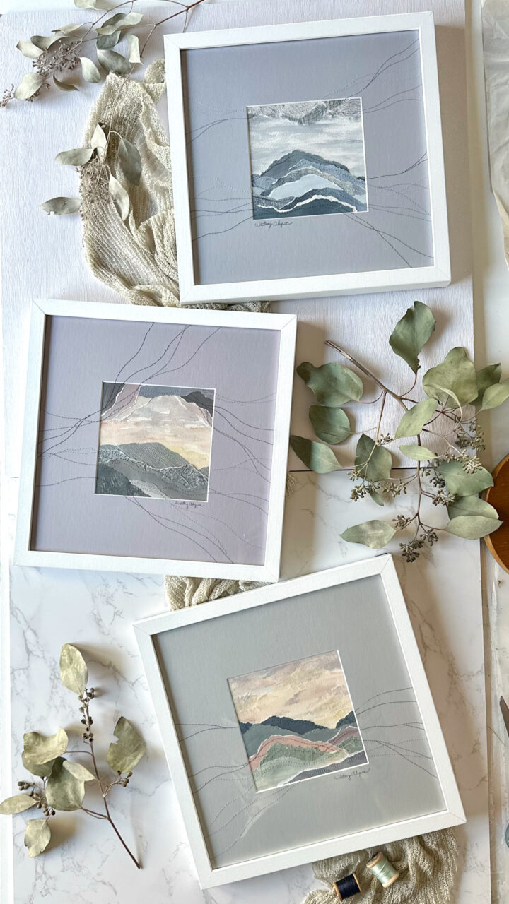 DIY Matboard Ideas: Crafty and Creative Ways to Decorate Matting 9 custom stitched matting