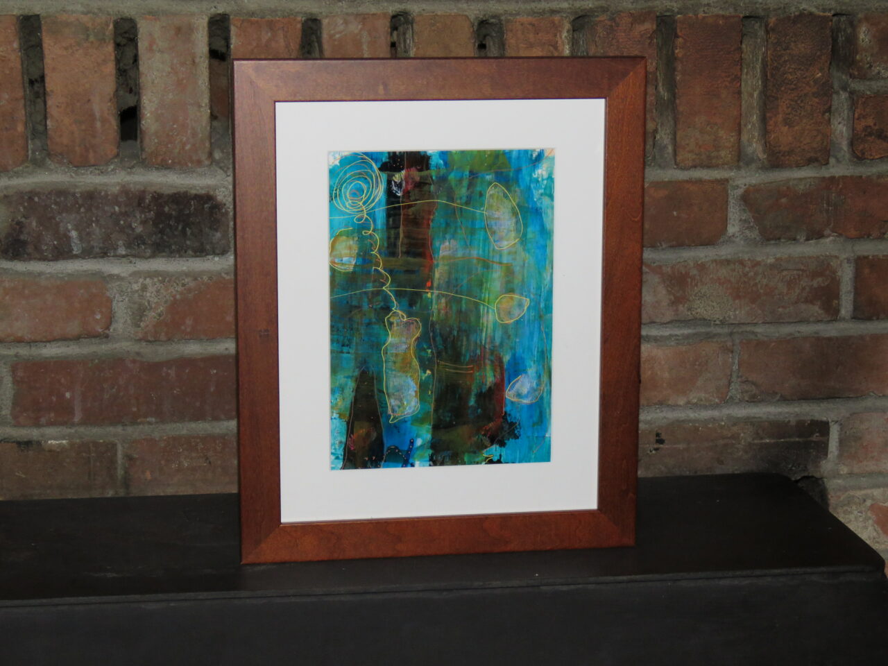 Scaling Your Art or Design Business with Custom Framing 2 rustic wood frame with art print