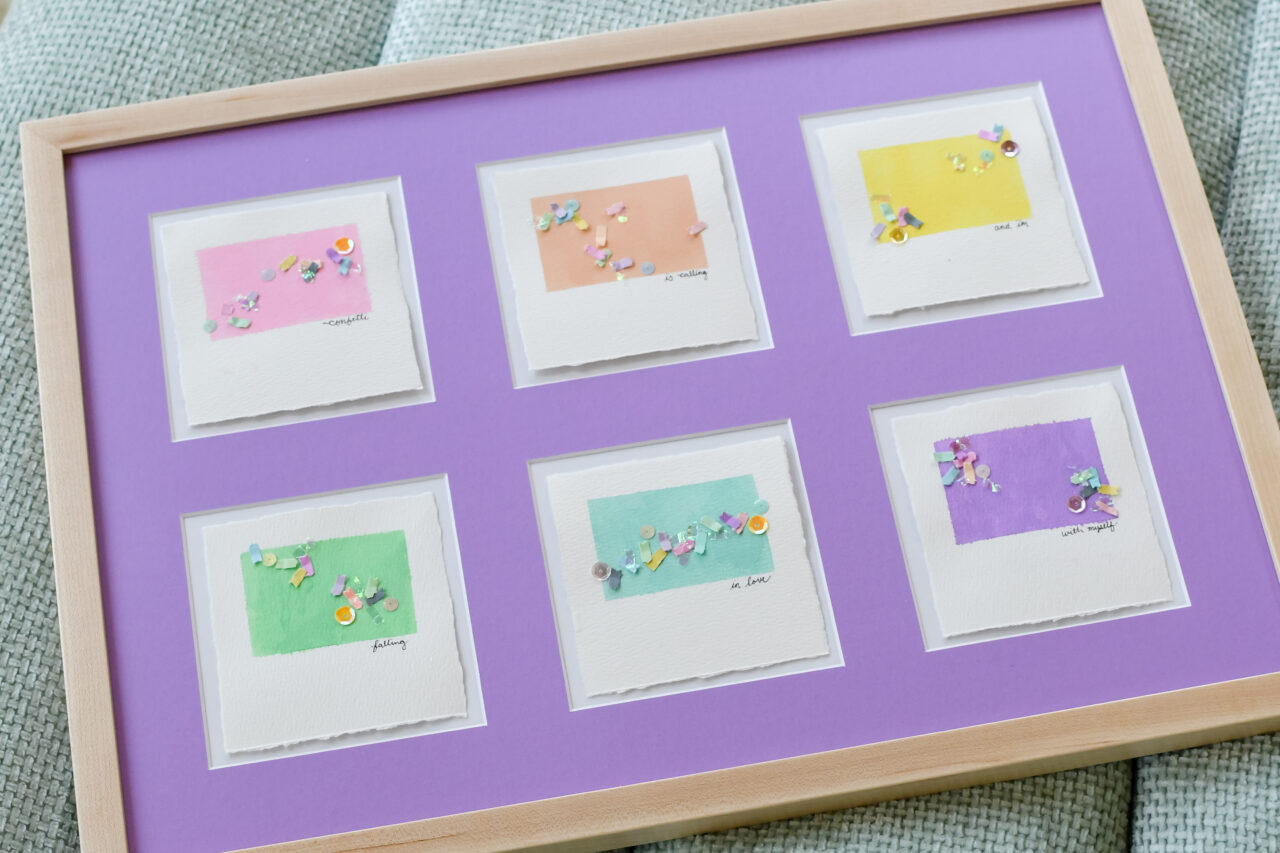 How to Create a Custom Collage Frame 11 collage frame of artwork