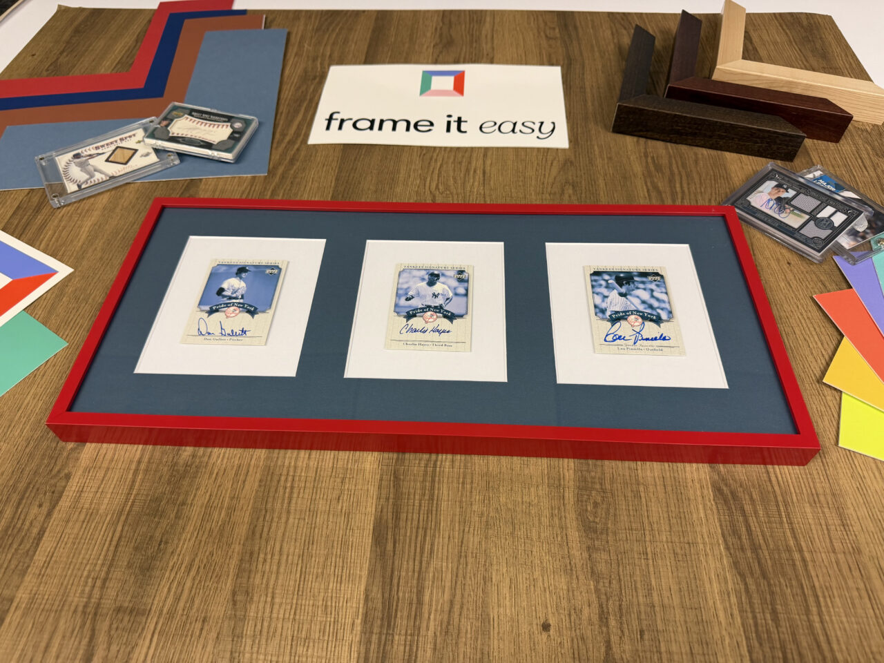 How to Create a Custom Collage Frame 12 Custom framed baseball card collection