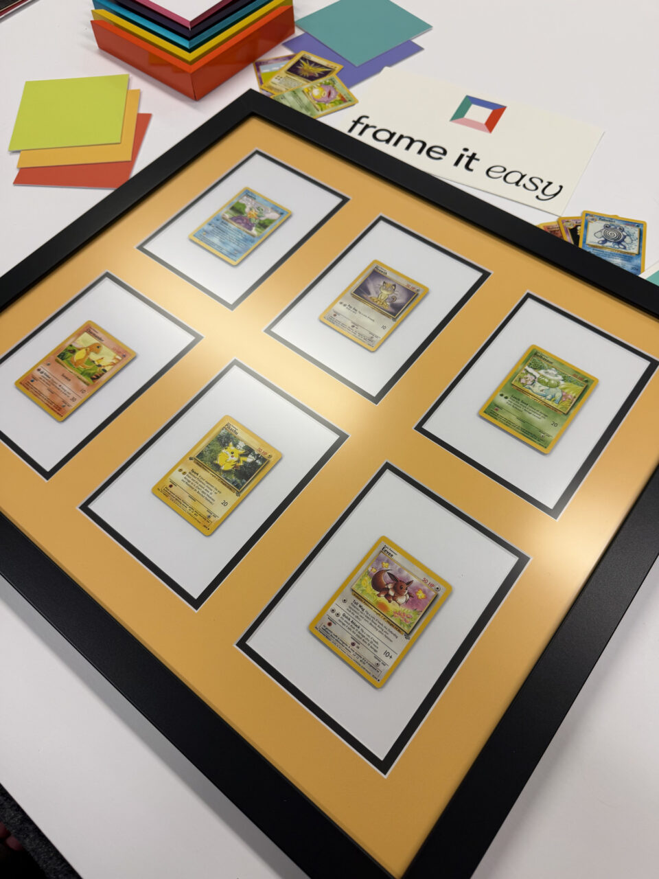 Collection & Award Framing: Trading Cards, Pins, Vynils, & More 12 framed card collection