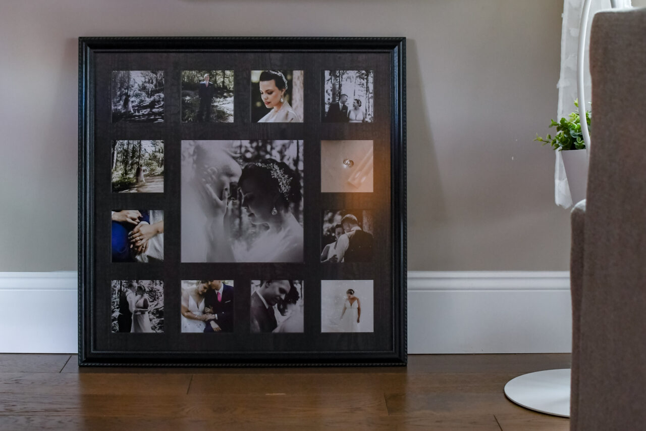 How to Create a Custom Collage Frame 3 custom collage frame of wedding photos