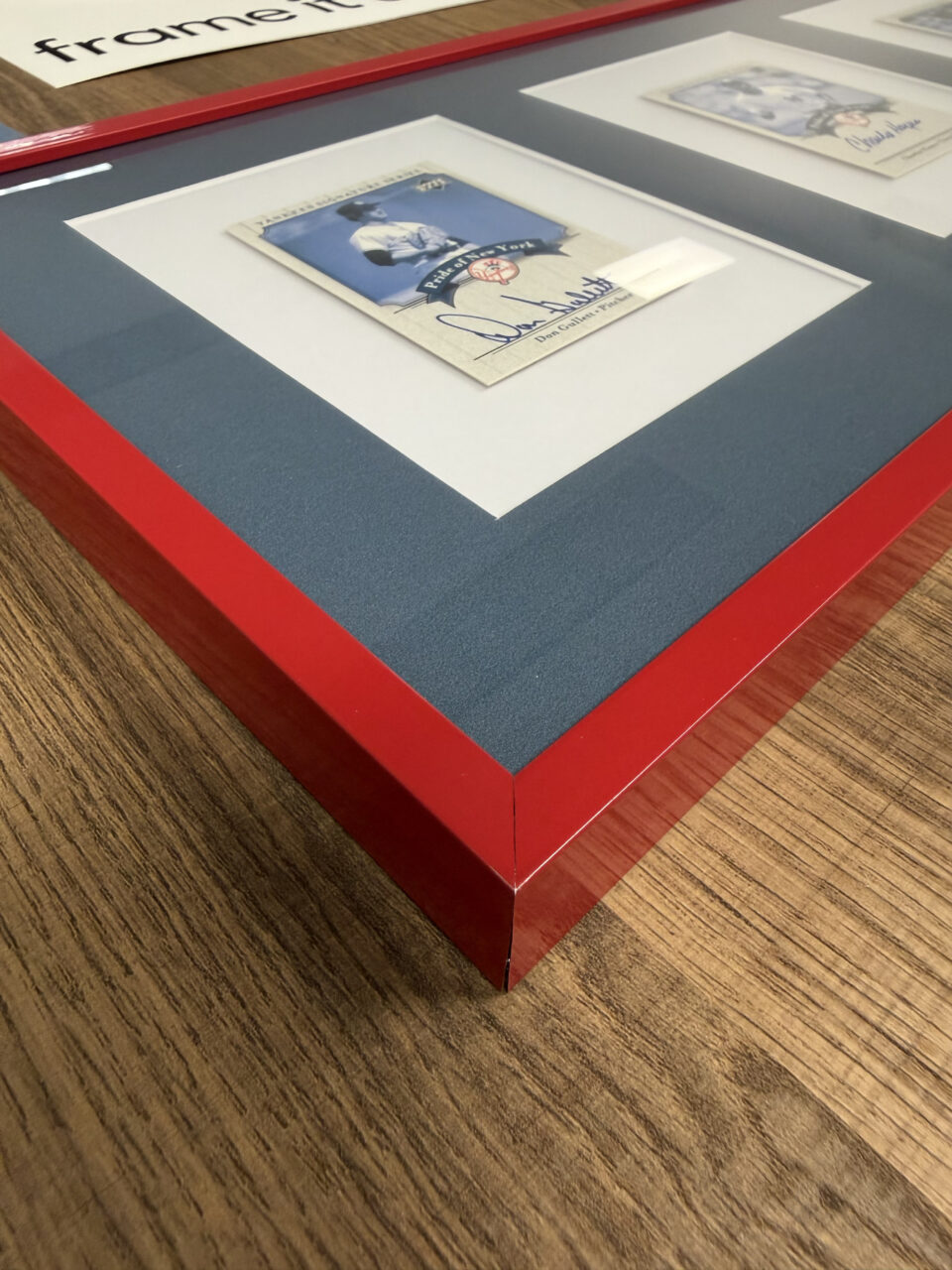 How to Create a Custom Collage Frame 11 sports colored matting