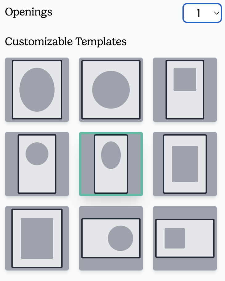 How to Create a Custom Collage Frame 5 single opening templates