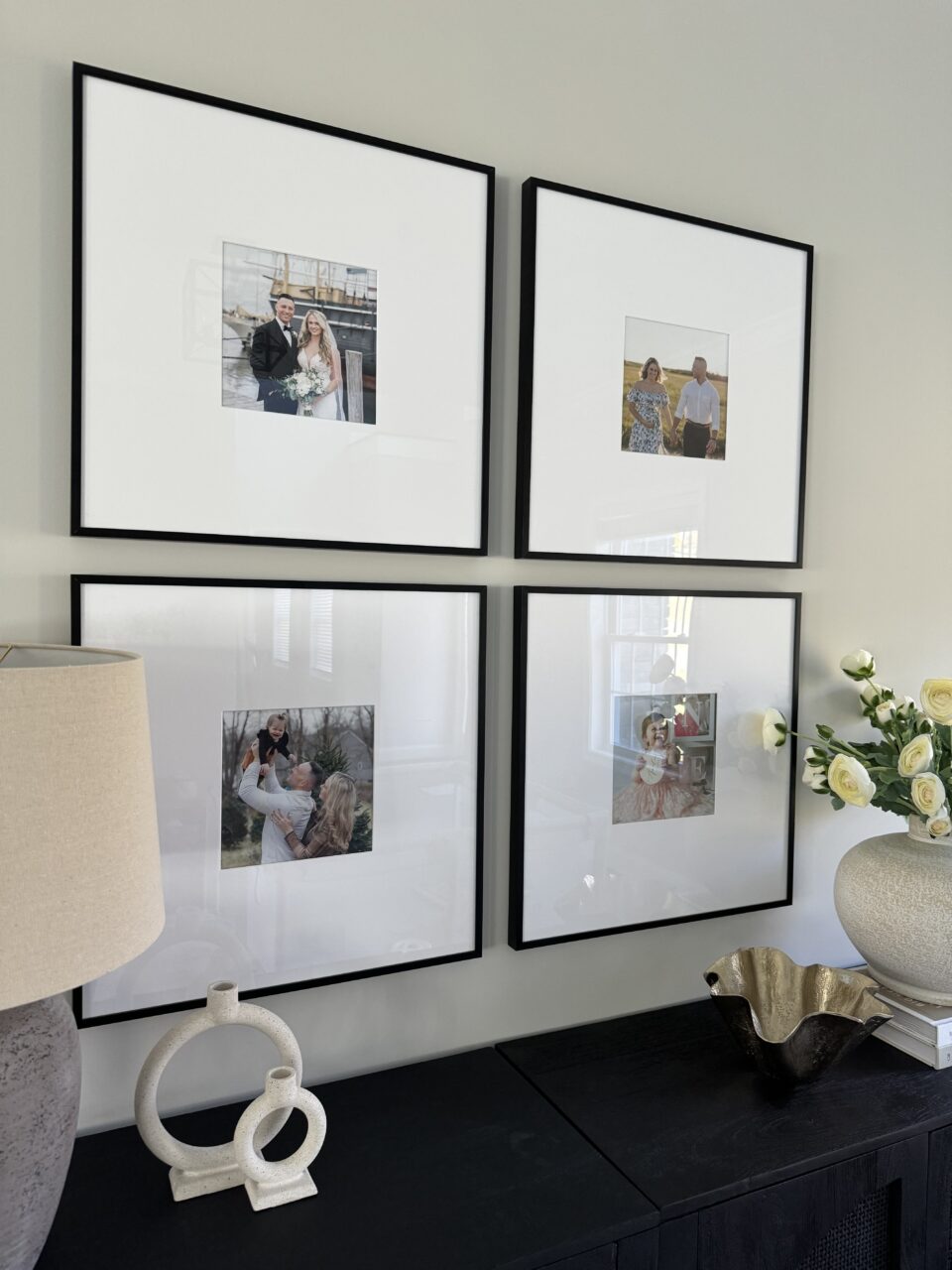 A Complete Guide to Modern Picture Frame Styles 18 black and white gallery wall